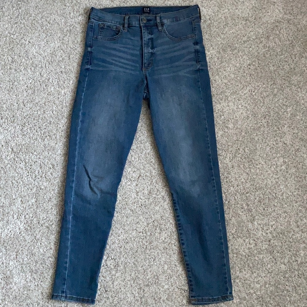 Gap high rise skinny jeans